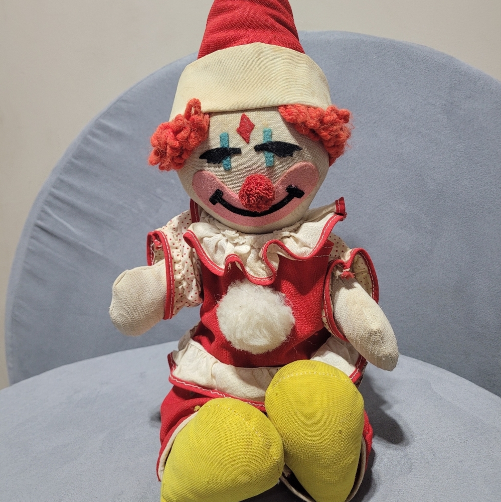 Vintage Plush Clown